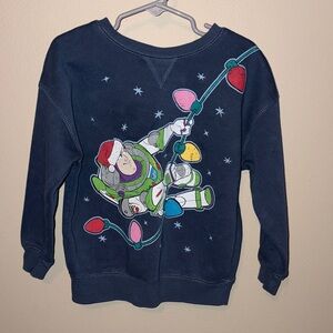 Christmas Blue Buzz Lightyear Sweatshirt